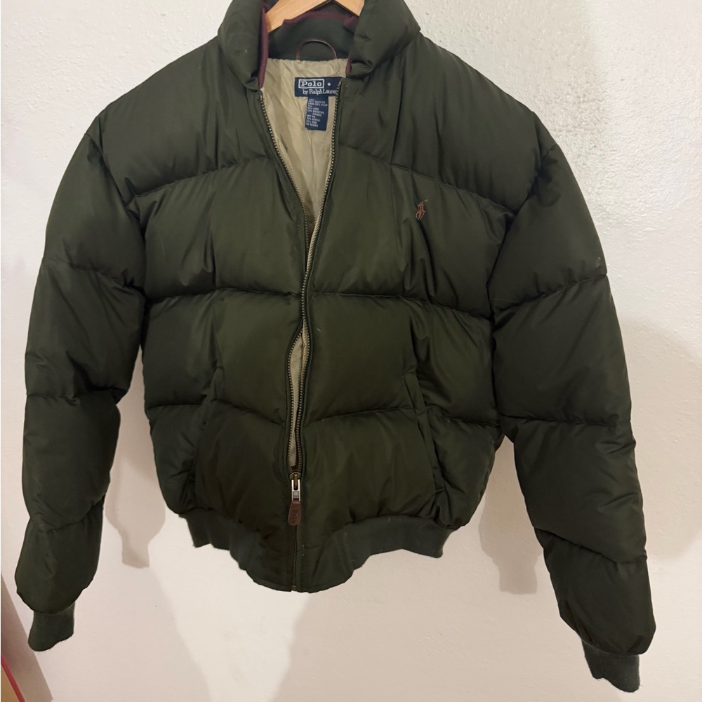 Ralph Lauren Men's Green Puffer Jacket - Picture 2 of 8